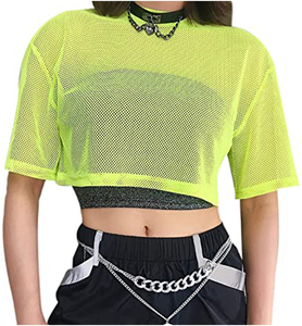 T-shirt court unisexe en jersey maillé transparent, vêtement de hockey sur glace, séchage rapide, anti-humidité, anti-bactérien, grandes tailles - Product Image 3
