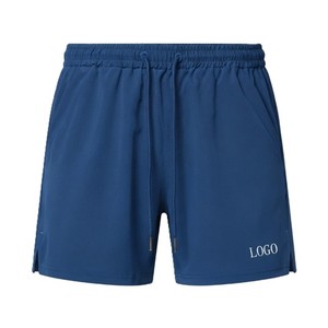 Men's <b>Quick</b> <b>Dry</b> Drawstring <b>Shorts</b> With Pockets And Logo On Lower Hem Spandex Polyester Breathable Sports Wear <b>Shorts</b> - Product Image 5
