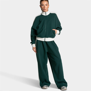 Conjunto de Chándal de Fútbol Personalizado para Mujer, Chaqueta con Cremallera Completa de Poliéster y Algodón, Pantalones Deportivos, Ropa Deportiva Informal para Equipo de Fútbol - Product Image 1
