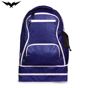 Custom Glitter Cheer <b>Backpack</b> <b>with</b> Embroidery Logo <b>with</b> Zipper Closure and Big Capacity Cheerleading <b>Backpack</b> Waterproof - Product Image 1