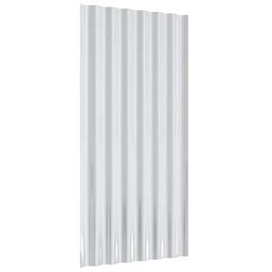 Panneaux de toiture anthracite 31,5''x14,2'', 36 pièces, tôles d'acier galvanisé ondulées - Product Image 5