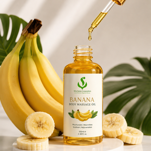 Aceite de Masaje Corporal de Plátano de Alta Calidad para un Cuidado Corporal Suave y Proveedores de Productos de Cuidado Personal de Lujo - Product Image 1