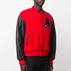 Nouveauté, veste coupe-vent personnalisée résistante à l'usure, antistatique, veste pour homme, couleur unie, polyester, veste de baseball, veste varsity - Product Image 3