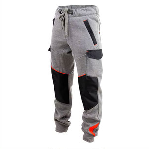 Casual Wear Best Design High Quality Men Summer Breathable Plain Dyed Lightweight 100% Cotton <b>Trousers</b> with Pockets <b>Light</b> Wash - Product Image 2