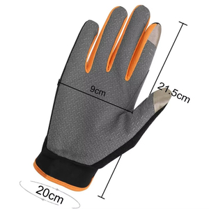 Gants de cyclisme personnalisés à doigts entiers avec support de paume absorbant les chocs et tissu respirant - Product Image 4