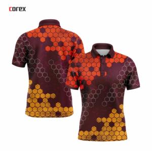 T-shirt unisexe Corex à manches courtes, uni, respirant, tricoté, séchage rapide, polyester, décontracté, sport - Product Image 3