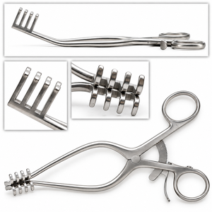 Rétracteur Cérébellaire Anderson Adson, Instrument Chirurgical Neurochirurgical Spineux Affûté, Certifié CE, Manuel, Chirurgie Générale Classe I - Product Image 5