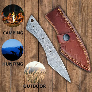 Cuchillo Burraq Personalizado Hecho a Mano con Hoja de Acero de Damasco, Diseño de Gota de Lluvia, Multifuncional, para Exteriores, 7.5 Pulgadas, Regalo Perfecto, OEM - Product Image 3