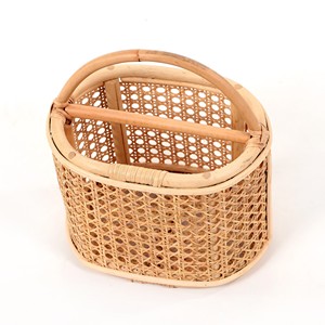 <b>Tabletop</b> organization rattan cutlery holder silverware section basket flatware <b>storage</b> containers - Product Image 6