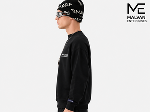 Sudadera Personalizada con Cuello Redondo al por Mayor, Sudadera con Capucha de Alta Calidad, Estampada, 100% Algodón, Azul Invierno, Unisex - Product Image 3
