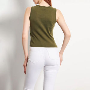 Camiseta deportiva sin mangas para mujer con estampado de sublimación completa, nueva moda de verano, cuello redondo, para mujer - Product Image 2