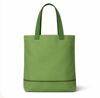 Sac fourre-tout personnalisé en toile 100 % coton, motif géométrique, logo imprimé en sérigraphie, marque COTTON FIELD, grand format
