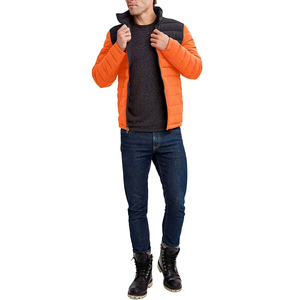OEM Custom Men's Hooded Puffer Jacket <b>Winter</b> <b>Thick</b> <b>Coats</b> with Bubble Design Quick Dry Plus Size Cotton Wholesale - Product Image 5