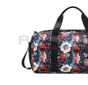 Sacs de sport à bandoulière en nylon imperméable à fermeture éclair, grande capacité, écologiques, avec logo personnalisé, pliables, unisexes, sublimation - Product Image 2