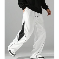 Pantalon cargo pour homme personnalisé, léger, en nylon respirant, taille élastique, coupe ample, style hip-hop, entraînement, couleur personnalisée, logo brodé