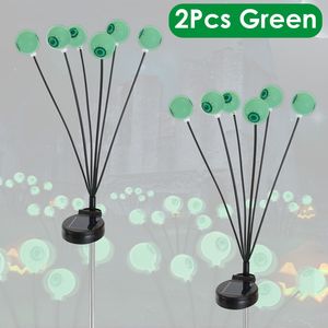 Confezione da 2/4 Pezzi, Decorazioni Halloween da Esterno, Luci Solari a Forma di Occhi Spaventosi, Luci Oscillanti per Sentieri, Ornamenti per Halloween - Product Image 1