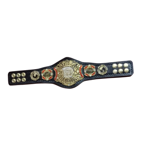 Cinturón de Campeón Mundial con Correa Negra y Detalles en Dorado y Rojo, Cinturones de Título Coleccionables Premium - Product Image 6