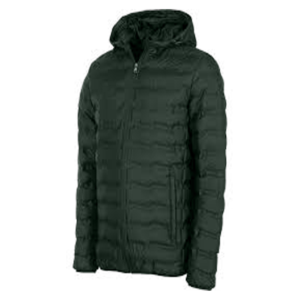 Men's Hooded Puffer Jacket Thick Warm Winter Coat Zipper Closure Solid Color Casual Style Windproof Polyester <b>Wadding</b> - Product Image 3