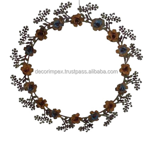 Guirnalda colorida personalizada con precio al por mayor, Marcos modernos, decoración del hogar, corona de Navidad, hojas adornadas específicamente, corona de Navidad - Product Image 2