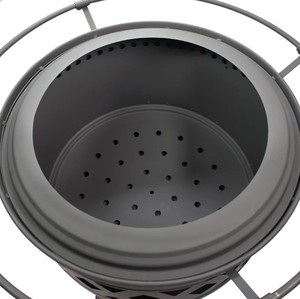 Round Outdoor <b>Fire</b> <b>Pit</b> Bowl with Safety Ring and Poker, Durable Metal <b>Fire</b> <b>Pit</b> Factory Direct Wholesale NB-977 - Product Image 3