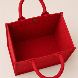 Bolsa de Yute Roja Personalizada con Letras Impresas, Ecológica, Reutilizable, para Compras, Regalos, Exposiciones, Promociones, Venta al Por Mayor - Product Image 6