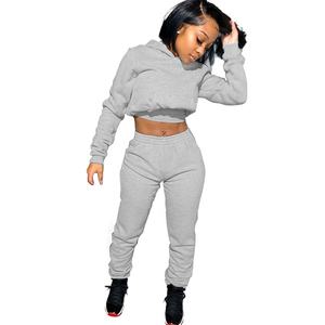 Tissu en coton avec logo personnalisé de haute qualité Econex Sports Top à capuche pour femmes Gym Jogging Survêtement pour femmes Vente en gros - Product Image 5