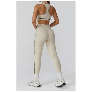 Exclusive Women <b>Yoga</b> <b>Jacket</b> And Legging 2 Piece Set High Waist Fitness Wear Stretch Gym Sportswear Outfit - Product Image 3