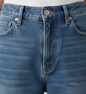 Jeans de Mezclilla Holgados de Cintura Alta para Mujer, Hechos a Medida, 100% Algodón, Transpirables, Ecológicos, de Alta Calidad, Marca Privada, Más Vendidos - Product Image 3