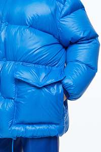 Veste d'hiver matelassée de haute qualité, couleur bleue, personnalisable, chaude, en gros, pour femmes - Product Image 4