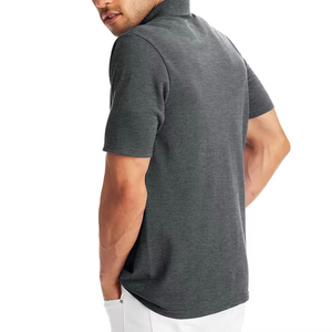 เสื้อโปโลชาย 100% ผ้าฝ้าย ปักโลโก้ได้ แขนสั้น สวมใส่สบาย เหมาะสำหรับเล่นกอล์ฟ คุณภาพสูง เนื้อผ้านุ่ม ระบายอากาศได้ดี - Product Image 3