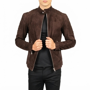 Men's Safari <b>Jacket</b> Autumn <b>Waterproof</b> Outdoor <b>Jacket</b> Single Breasted Plus <b>Size</b> Casual Sport Leather Style <b>Jacket</b> Wholesale OEM - Product Image 5