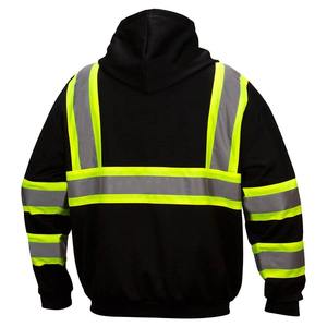 เสื้อแจ็คเก็ตนิรภัยสะท้อนแสงสำหรับผู้ชาย ระบายอากาศได้ดี ผลิตจากโพลีเอสเตอร์ เหมาะสำหรับงานวิศวกรรม  รับสกรีนโลโก้  รองรับบริการ OEM - Product Image 1