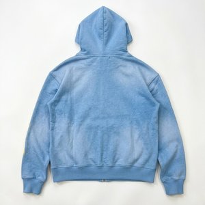Novedades, Conjunto de Sudadera con Capucha y Pantalones Cortos Azules para Hombre con Logotipo Bordado Personalizado, Ropa Deportiva de 2 Piezas, Atuendo Informal para Chico - Product Image 3