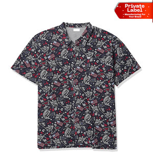 Fabricante de Camisetas de Playa con Estampado Tropical y Logotipo Personalizado Premium, Camisetas de Playa Hawaianas a Medida con Absorción de Humedad y Marca Personalizada - Product Image 1