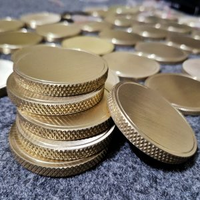 Vente en gros Challenge Modern Polished Brass Metal Coin Blanks CNC Diamond Knurled Edge 40mm X 3mm Digital Printing Engraving