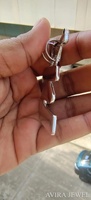 Pendentif Hip Hop Avira Jewels Bold Moissanite en argent sterling 925 massif plaqué or jaune, or rose et or blanc, sans nickel, sans plomb