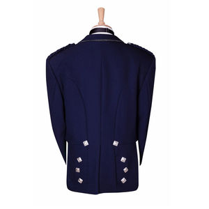 Chaleco de Chaqueta Prince Charlie de Primera Calidad, Diseño Escocés Personalizado, Logotipo Frontal, Tela de Lana, Transpirable y de Secado Rápido - Product Image 2