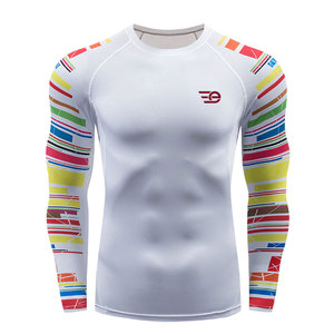 เสื้อรัดกล้ามเนื้อแขนยาวสำหรับผู้ชาย แห้งเร็ว เหมาะสำหรับเล่นเซิร์ฟ ออกกำลังกาย ฟิตเนส น้ำหนักเบา ระบายอากาศได้ดี ช่วยเพิ่มประสิทธิภาพในการเล่นกีฬา - Product Image 1