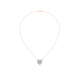 Collar de Plata 925 con Baño de Rodio, Colgante Clásico en Forma de Corazón con Moissanita Simulada Brillante de Alta Calidad, 1.75 Ct, Color D - Product Image 4