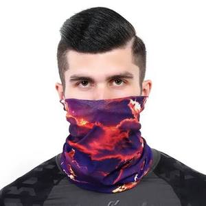 Cache-cou extensible imprimé sur mesure, protection solaire UV, respirant, cache-visage, écharpe tubulaire pour la course, le camping et le cyclisme, OEM ODM - Product Image 4