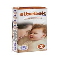 Pañales Desechables para Bebé Elbebek Elite, Tela No Tejida Estampada, Suaves, Transpirables, con Protección Contra Fugas, NB/S/M/L/XL - Alta Calidad