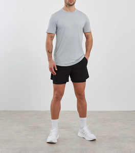 T-shirt décontracté à manches courtes et col rond pour homme, coupe ample, 100 % coton, respirant, style streetwear, personnalisable OEM - Product Image 6