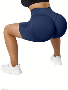 Women Seamless Active Yoga Shorts High Waist Workout Fitness <b>Running</b> Gym Shorts - Product Image 4