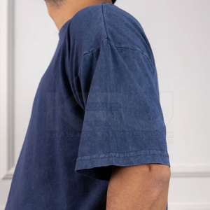 T-shirt en tricot délavé style streetwear moderne pour homme – Doux, tendance, confortable, respirant, séchage rapide, idéal au quotidien - Product Image 5