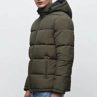 Service OEM, veste matelassée pour homme avec logo personnalisé, veste longue tendance, veste d'hiver chaude pour homme