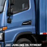 Poignée de porte extérieure gauche OE 6105120E5020 compatible avec JAC Junling V6 Truck, poignée de porte extérieure chromée, pièces détachées JAC Light