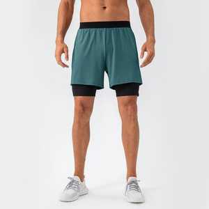Short de plage en maille respirant et à séchage rapide pour homme, avec logo personnalisé, 15 couleurs, taille mi-haute, en nylon et élasthanne, idéal pour le surf, la plage, le fitness et la gym. - Product Image 2