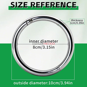 Anillos Nasales para Toros y Vacas de Acero Inoxidable, Resistentes, para Control de Ganado y Manejo de Animales de Granja - Product Image 2