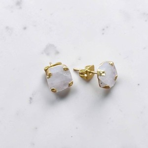 Trendy Raw Rainbow Moonstone Gold Electroplated <b>Studs</b> Earrings Jewelry - Wholesale Handmade <b>Studs</b> <b>for</b> <b>Men</b> and Women - Product Image 4
