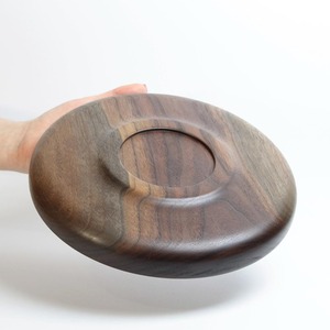 Assiettes de service rectangulaires en bois classiques, portables, multifonctionnelles, au design flexible, finition laquée et huilée - Product Image 5